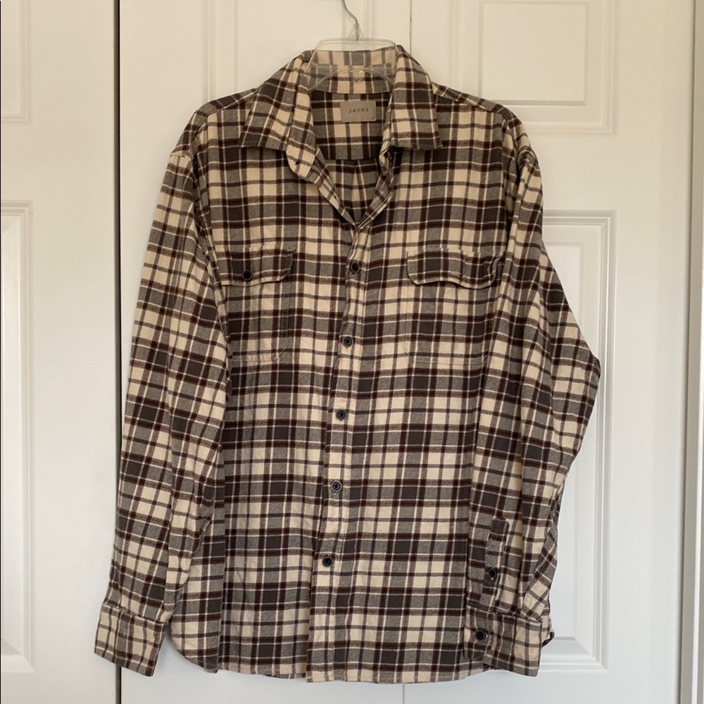 Men’s Plaid Button-Up Shirt